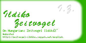 ildiko zeitvogel business card